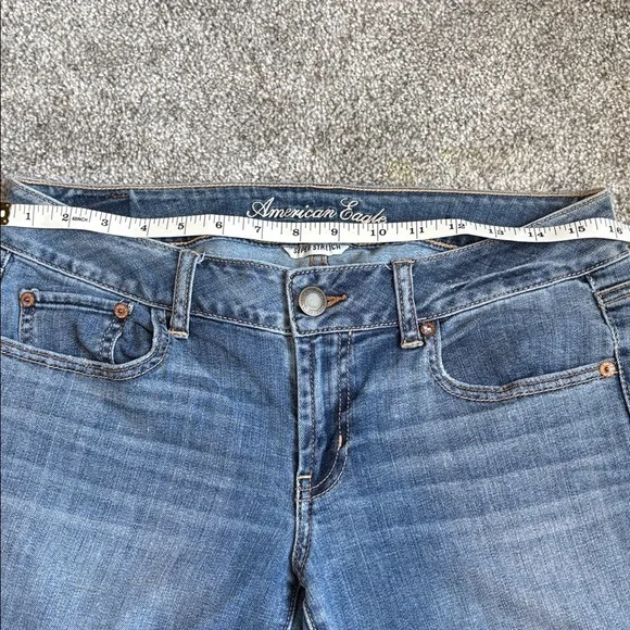 American Eagle Outfitters Blue Flare Jeans - Picture 4 of 6